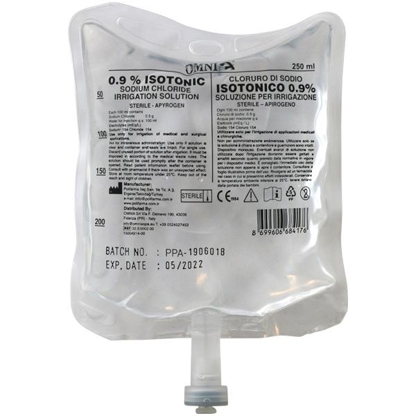 Natriumklorid 0,9% i pose Steril 20x250ml