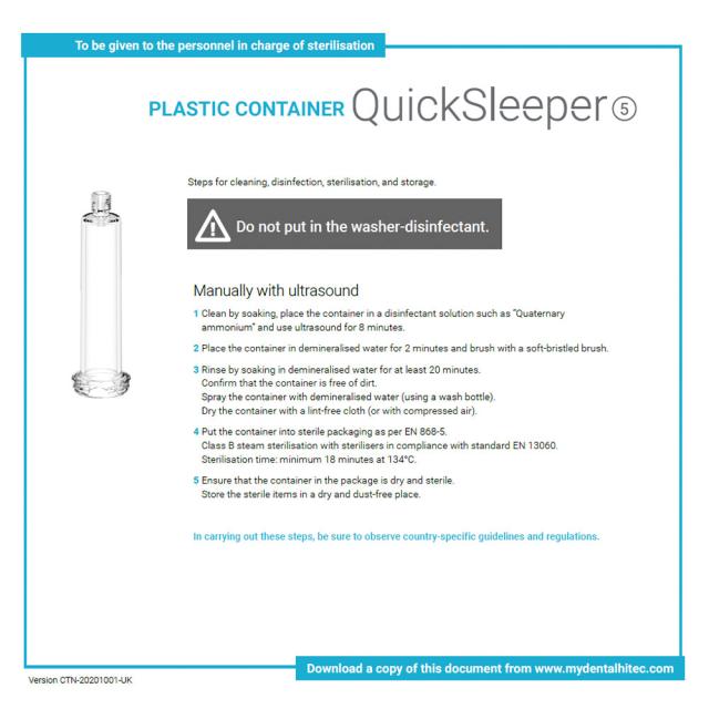 Sleeper One 3+4 Plasthylser 5stk