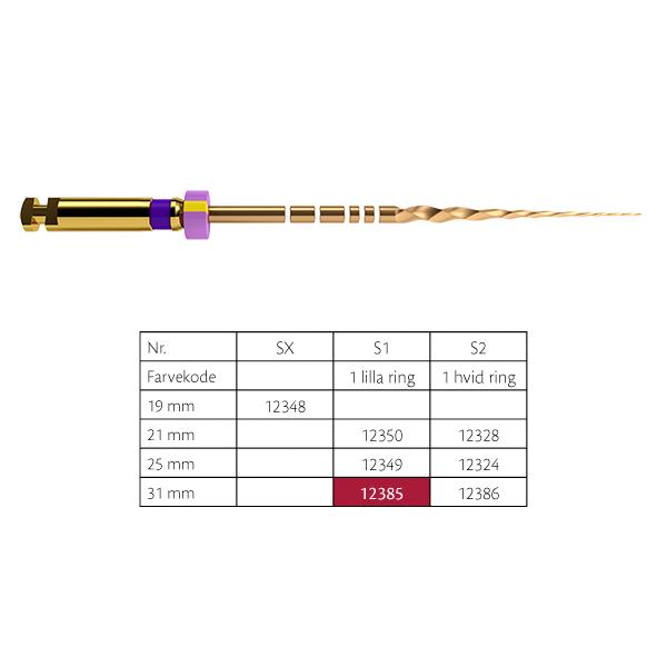 ProTaper Gold File S1 Lilla 31mm 6stk