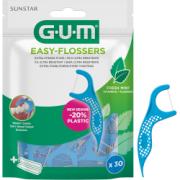 GUM Easy Flossers Tråd/Stikke 30stk+Etui