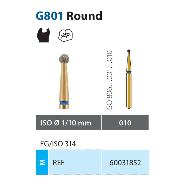 Diatech G801-010-M FG Blå 5stk