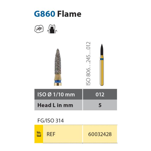 Diatech G860-012-5-EF FG Gul 5stk