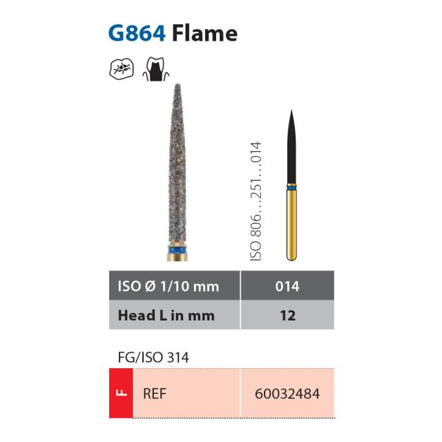 Diatech G864-014-12-F FG Rød 5stk