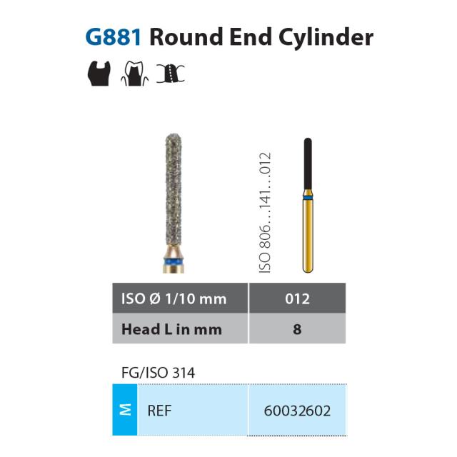 Diatech G881-012-8-M FG Blå 5stk