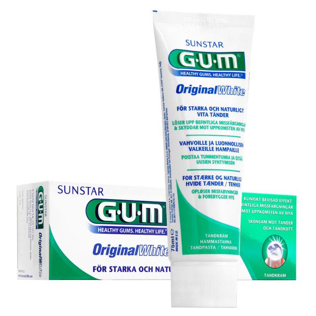 GUM Original White Tannkrem 75ml