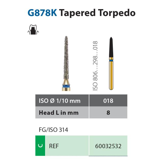 Diatech G878K-018-8-C FG Grønn 5stk