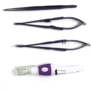 Micro Kirurgisett Saks/Holder/Pinsett/Olje