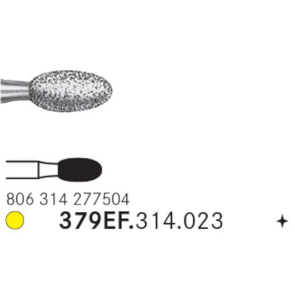 Komet Diamant konisk FG 379EF/023 Gul 5stk