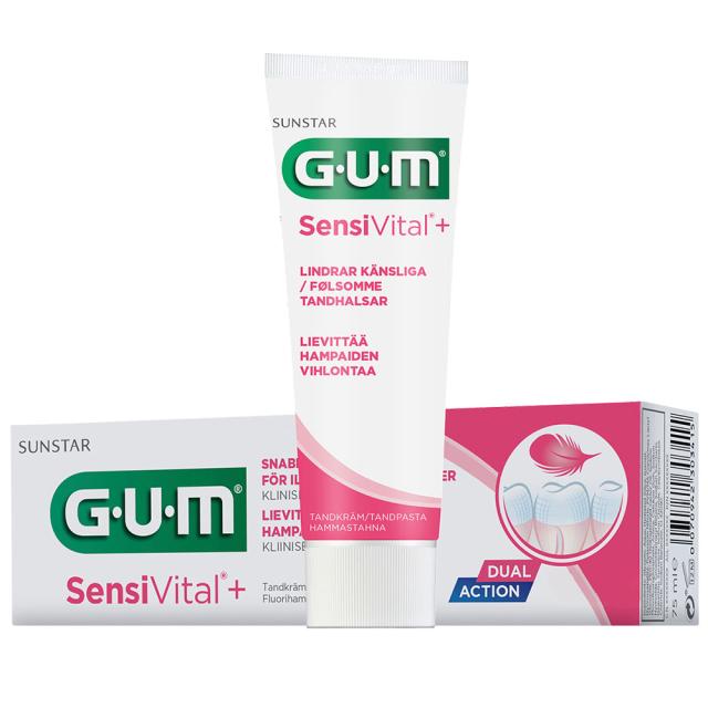 GUM SensiVital tannkrem 6x75ml