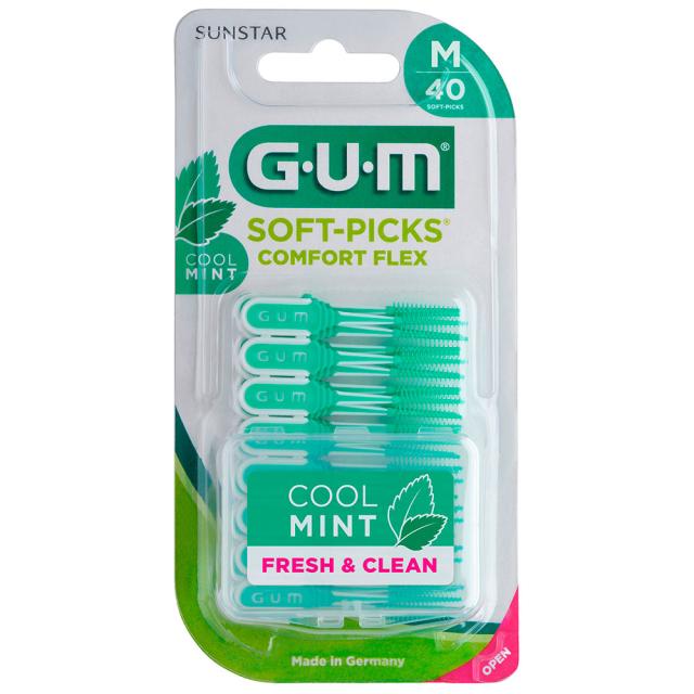 GUM Soft-Picks Comfort Flex Cool Mint 40stk