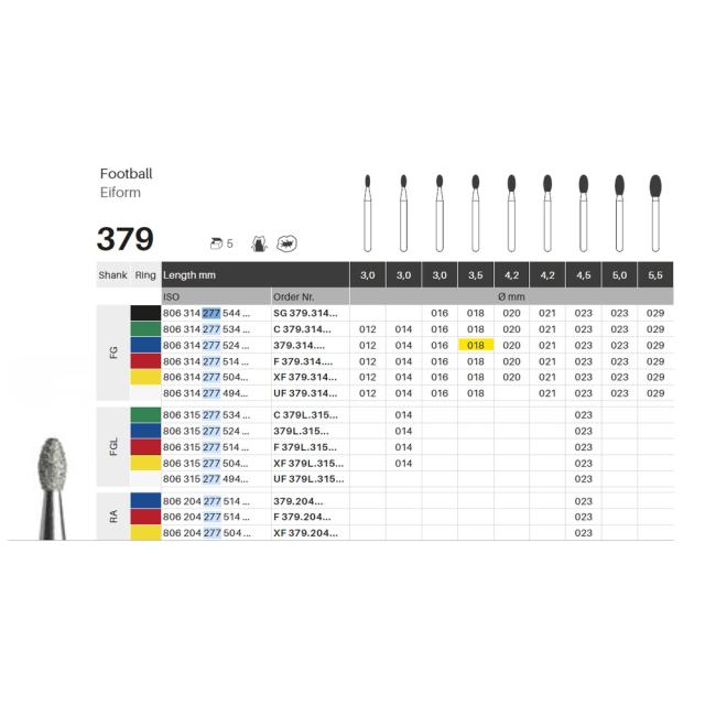 Edelingh FG 277/018 M blå 5stk