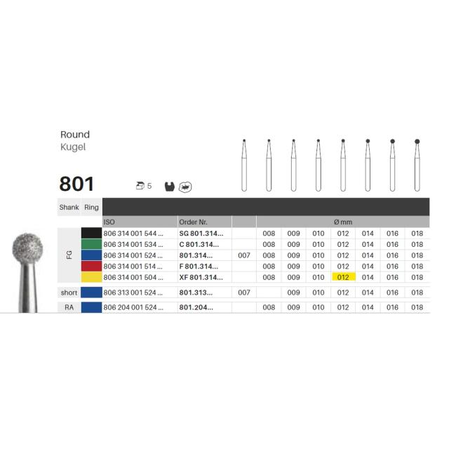 Edelingh FG 001/012 XF gul 5stk