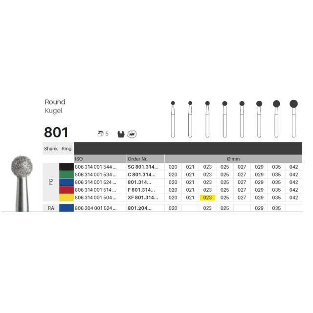 Edelingh FG 001/023 XF gul 5stk