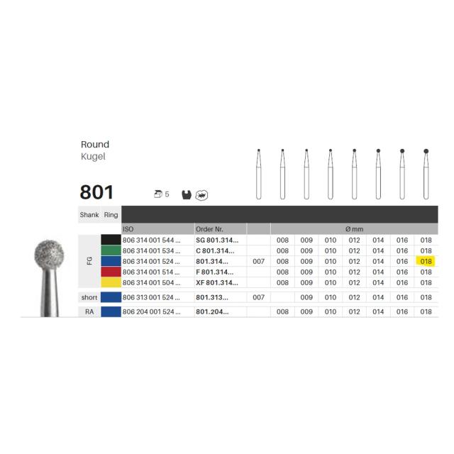 Edelingh FG 001/018 M blå 5stk
