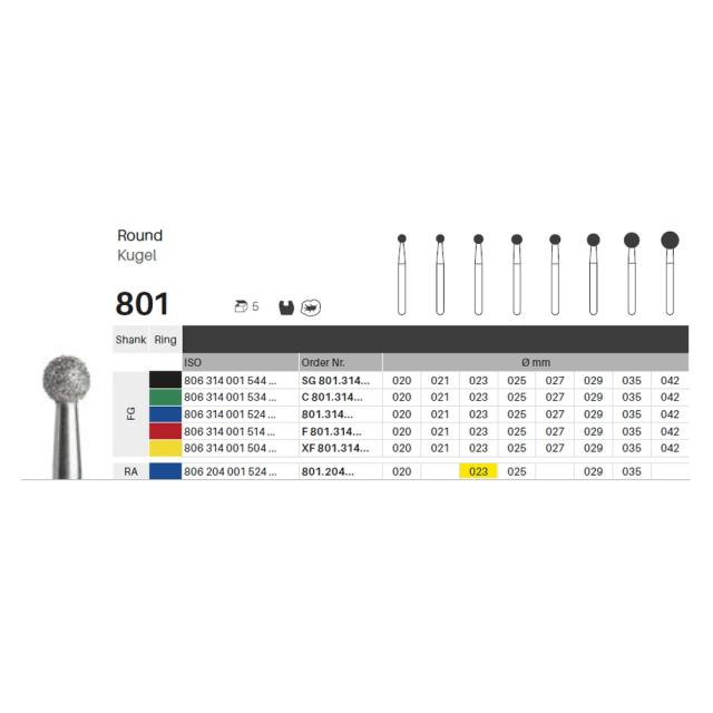 Edelingh RA 001/023 M blå 5stk