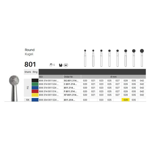 Edelingh RA 001/029 M blå 5stk