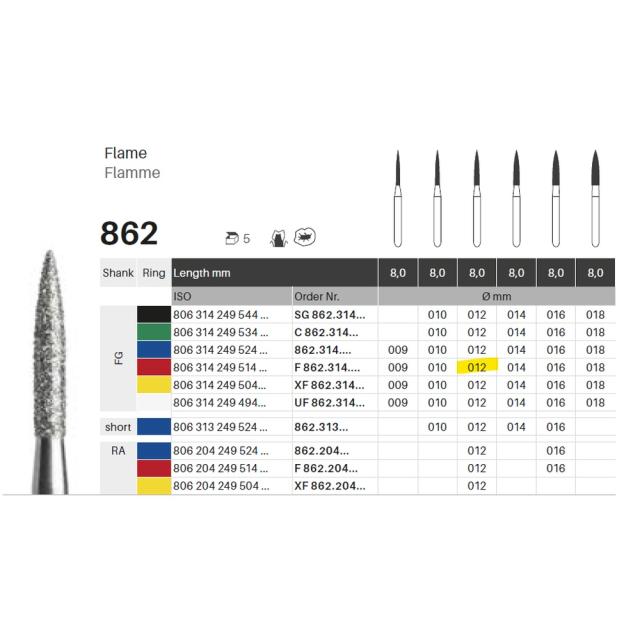 Edelingh FG 249/012 F rød 5stk