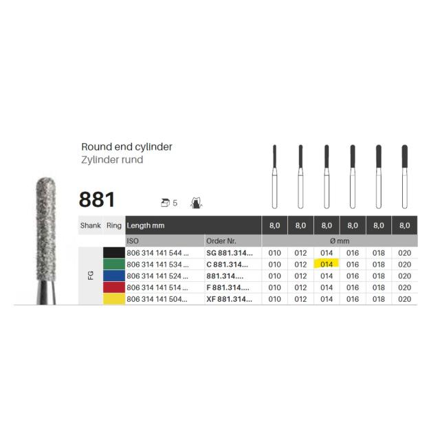 Edelingh FG 141/014 C grønn 5stk