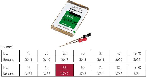 Kerr Hedstrøm Fil ISO 55 25mm