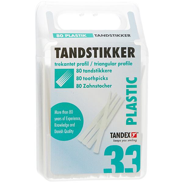 Tandex Tannstikkere Plast 80stk