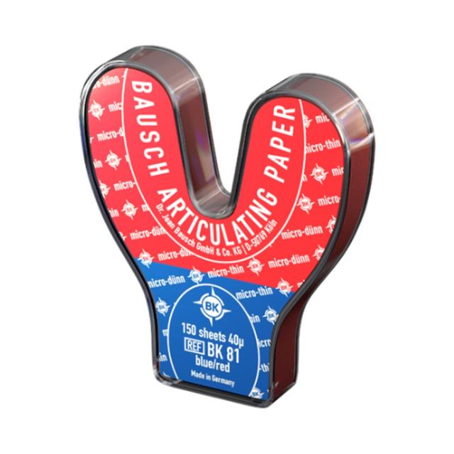 Artikulasjonspapir BK-81 150 stk rød/blå