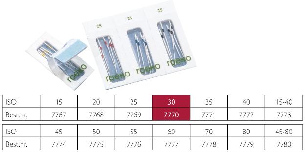 Paper Points Sterile Roeko ISO 30 180stk