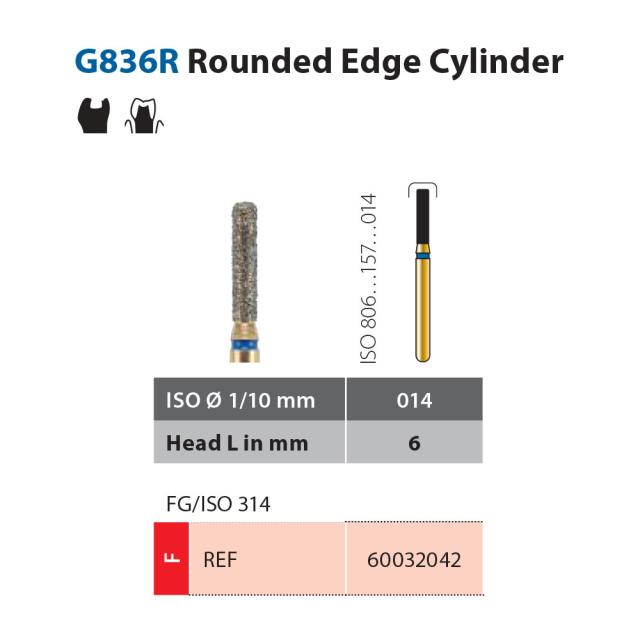 Diatech G836R-014-6-F FG Rød 5stk