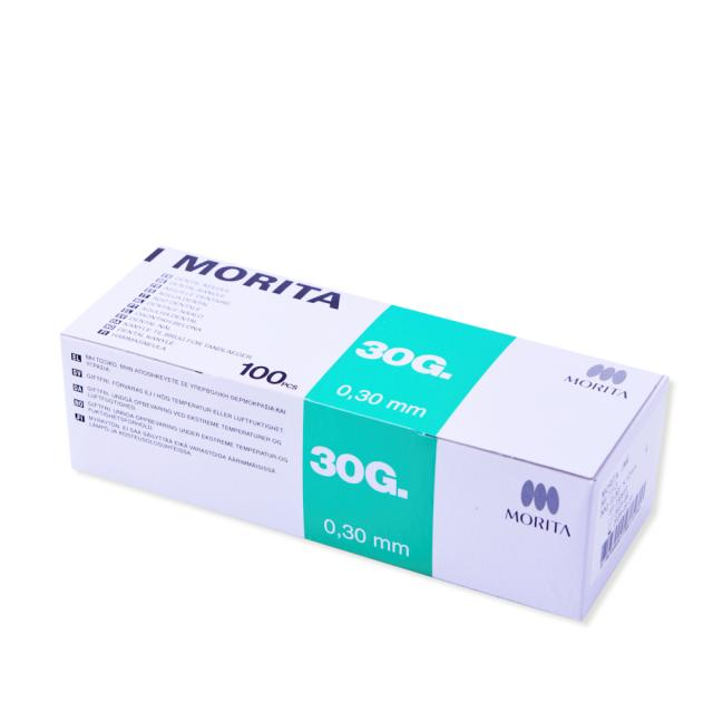 Kanyler Morita 30G short 0,3x12mm 100stk