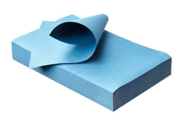 TD Kassettpapir Blå Stor 36x38cm 250stk