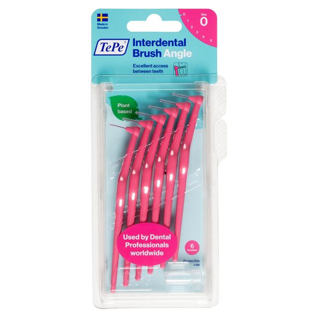 TePe I-Børster 0 Angle Rosa 0,4mm 10x6stk