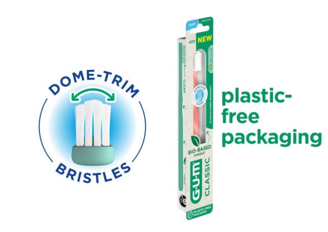 GUM Classic Bio tannbørste 409 Regular Soft 12stk