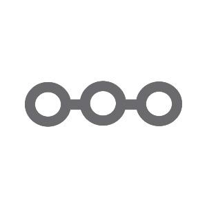RM J00302 Energy Chain Large Space Large Rings 5.1 mm Grå