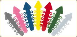 FO 659-0111 Happy Elastic ArrowTies Latexfri Grønn