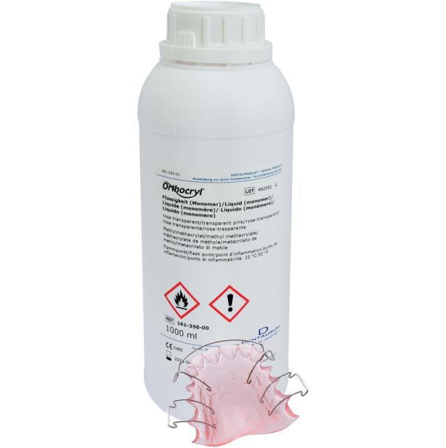 DE 161-350-00 ORTHOCRYL LIQUID PINK 1L