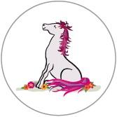 DE 160-100-44 Decal Pink Pony Design