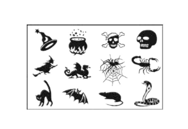 DE 160-100-41 Novel Decals Black Edition 12 stk.