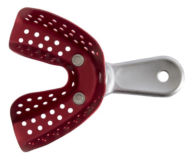 RM J00366 Impression Tray Aluminium Red Ukj str 3