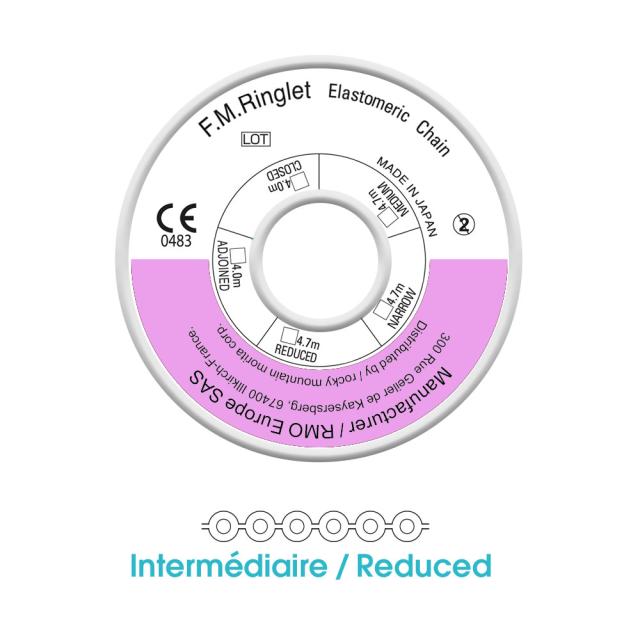 RM J00278 Energy Chain Small 3,8mm Light Pink 2,30m