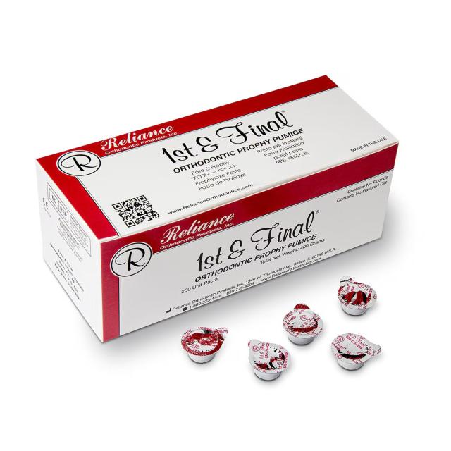 RE FF 1st & Final is an orthodontic pumice for polishing enamel 200stk
