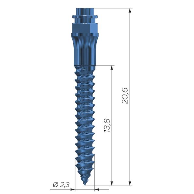 FO 1221A2314 OrthoEasy Pal Long Neck Blue 14mm ø2,3mm 5stk