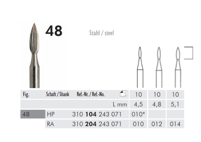 Finer VST 243/010 Flamme 10stk