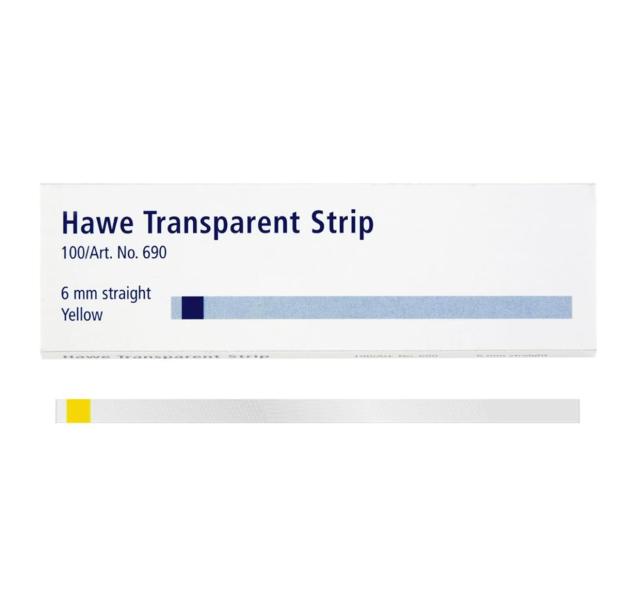 Hawe Transparent Strip 690 Rett 6mm 100stk