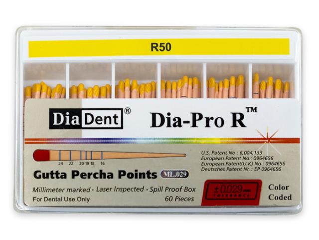 Dia-Pro R Gutta Percha #50 gul 60stk