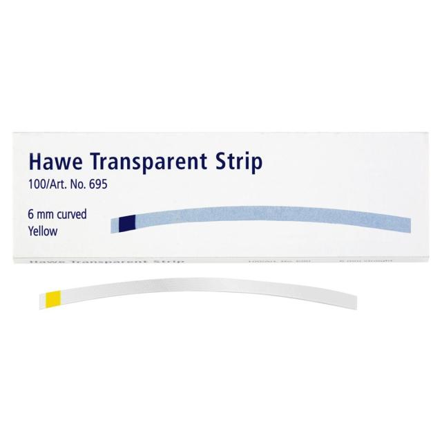 Hawe Transparent Strip 695 Bue 6mm 100stk