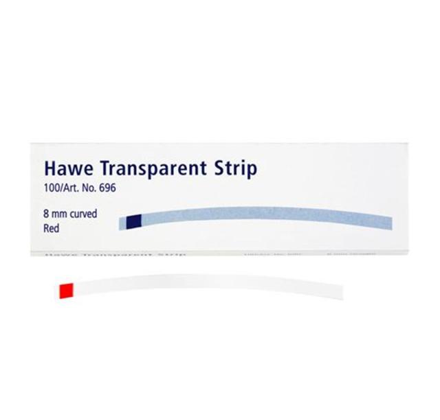 Hawe Transparent Strip 696 Bue 8mm 100stk