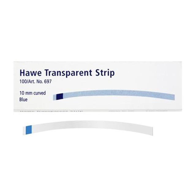 Hawe Transparent Strip 697 Bue 10mm 100stk