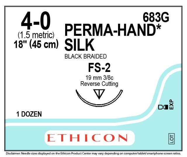 Ethicon EH7149G 4-0 silke 12stk