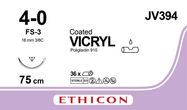 Ethicon JV394 FS-3 4-0 Vicryl 36stk