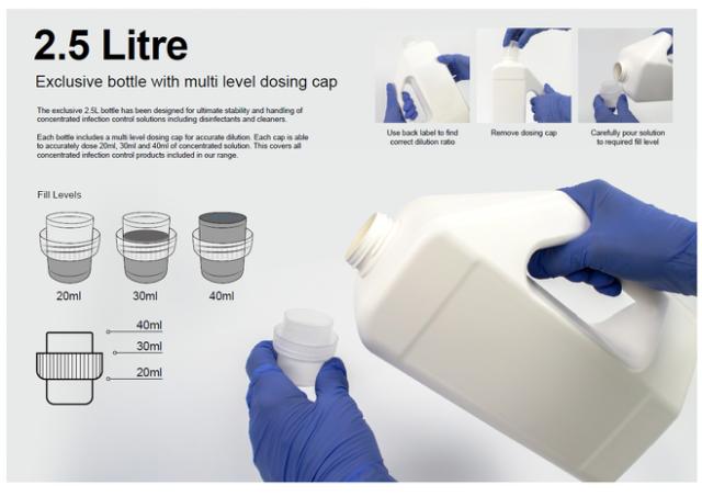 TD Desinfeksjon Instrumenter/Bor 2,5 liter