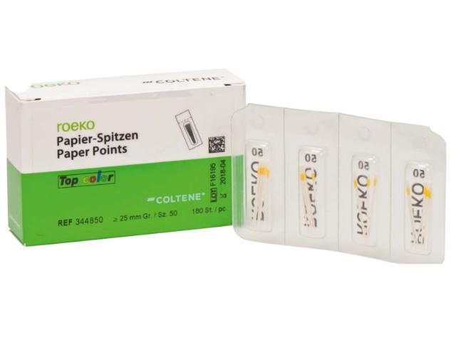Paper Points Sterile Roeko ISO 50 180stk